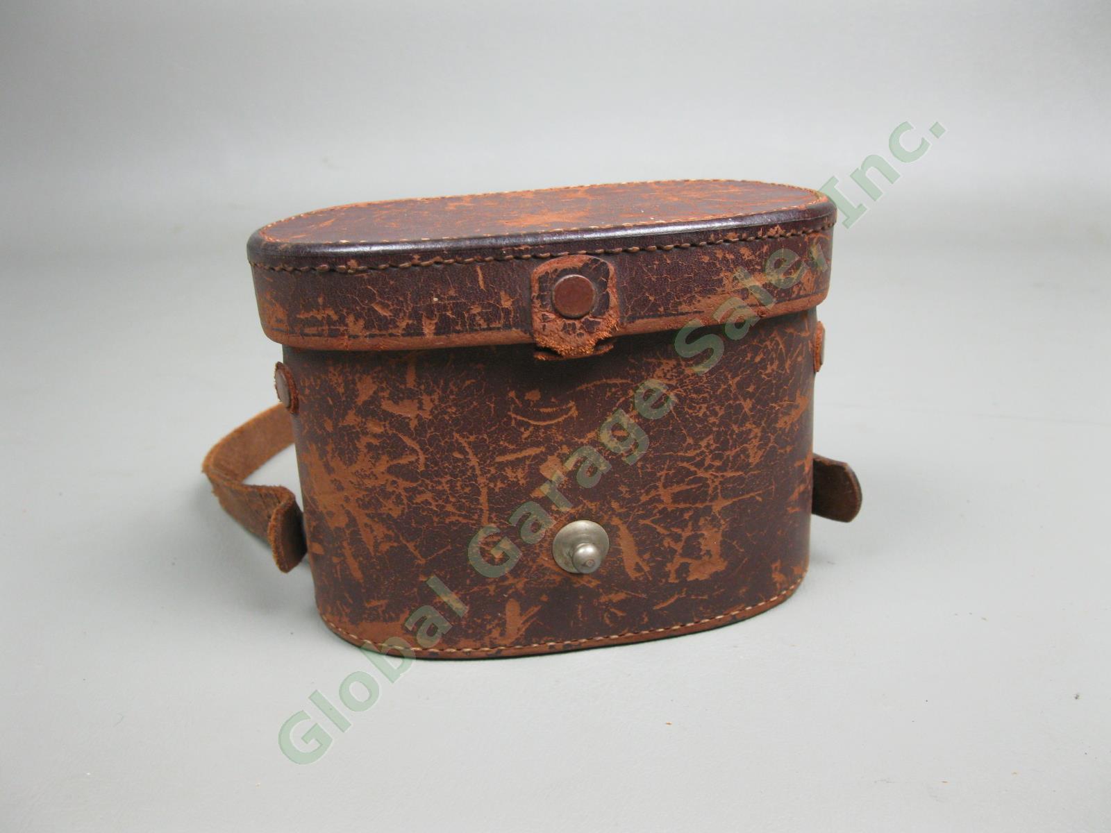 Vintage Carl Zeiss Jena Turol 4x Compact Binoculars w/ Leather Case #1063228 NR 5