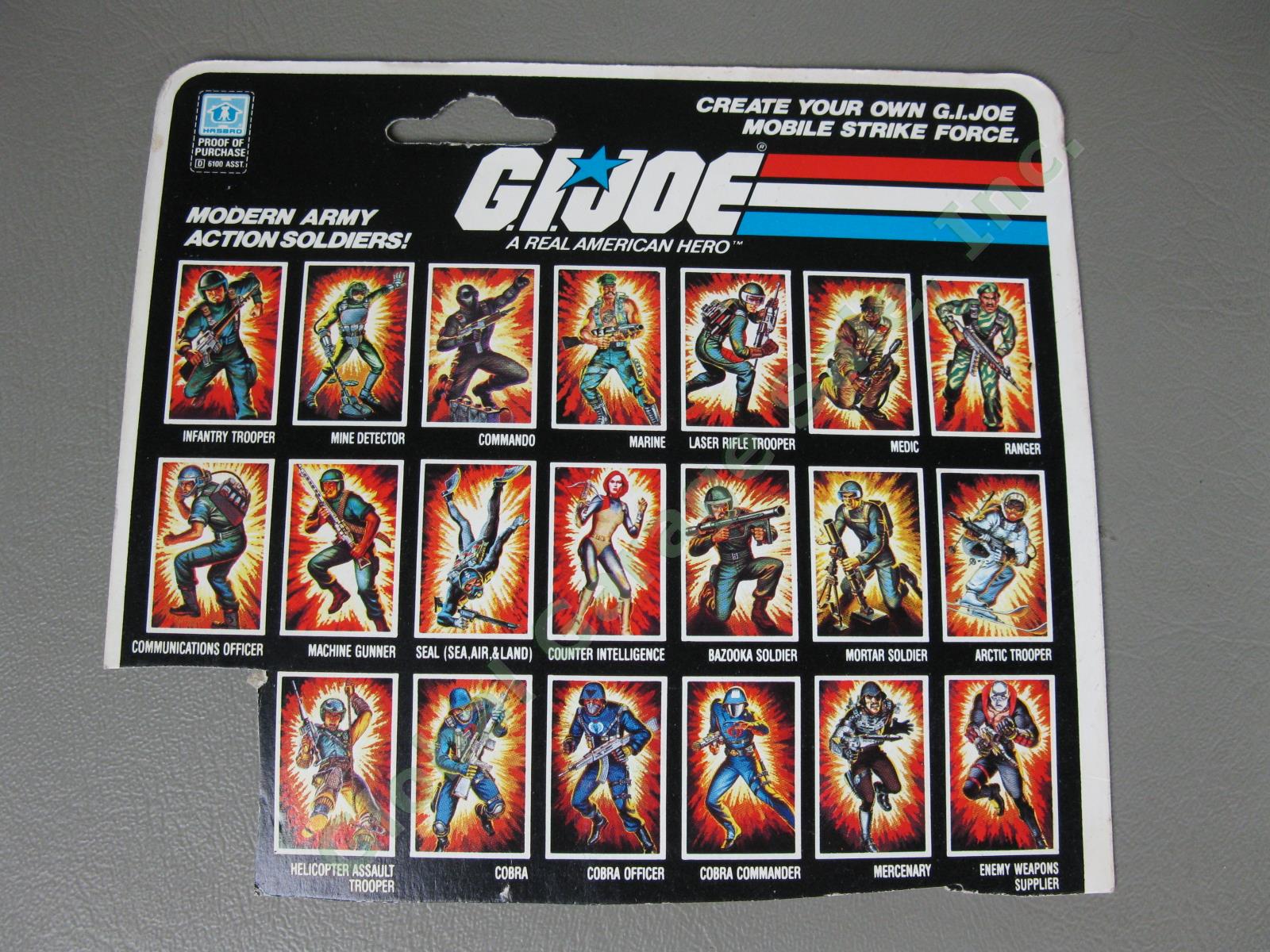 7 Original Vintage 1983 GI Joe Cobra Action Figure Set Series 2 Collection Lot 6