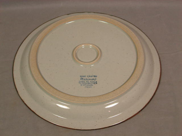5 Vintage Otagiri Mariner Dinner Plates + Platter Tray 4