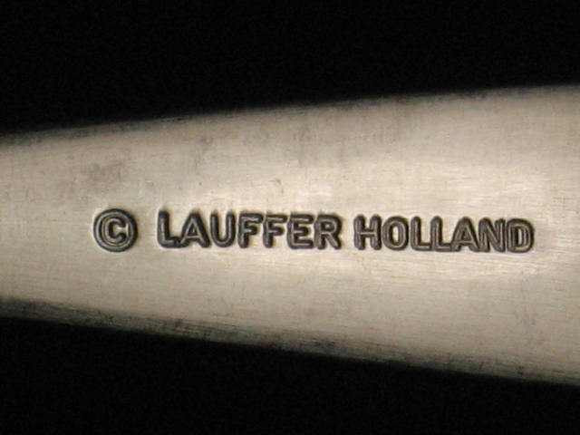Vintage Lauffer Holland Bedford Stainless Flatware Set 6