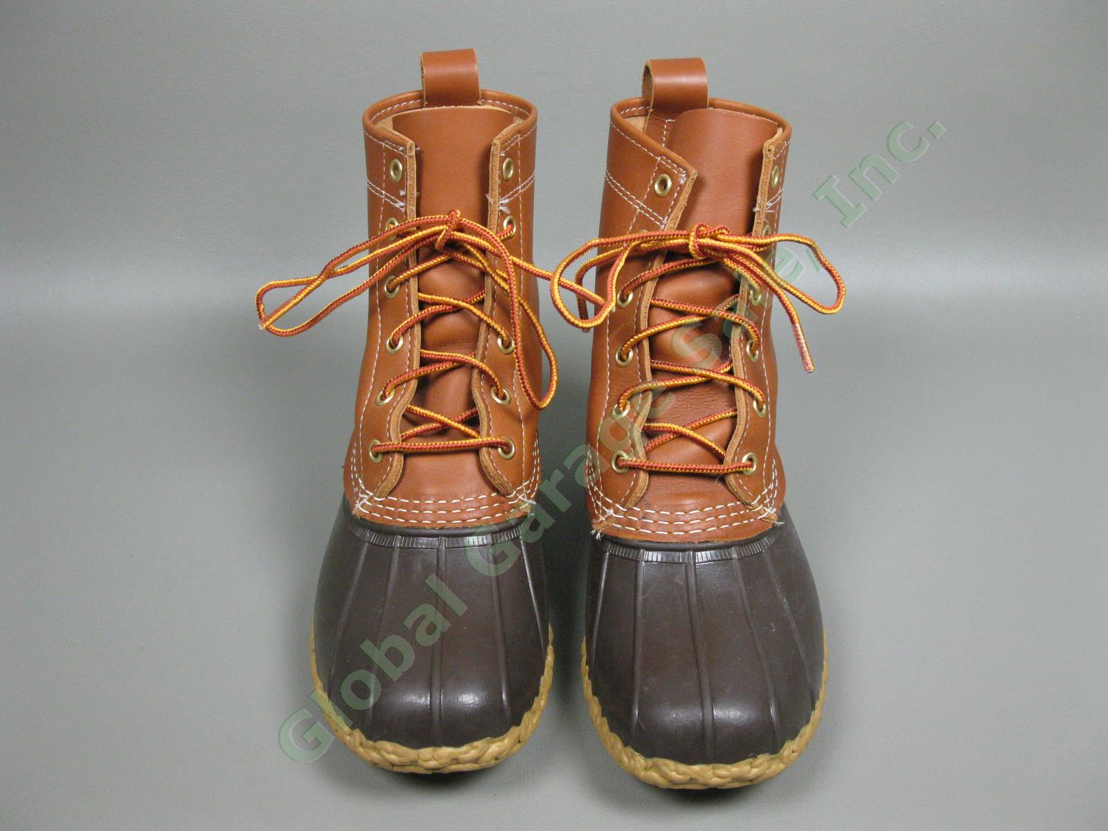 LL Bean Original Leather/Rubber 8" Duck Boots Womens Size 6 USA Made #06009 NR 1