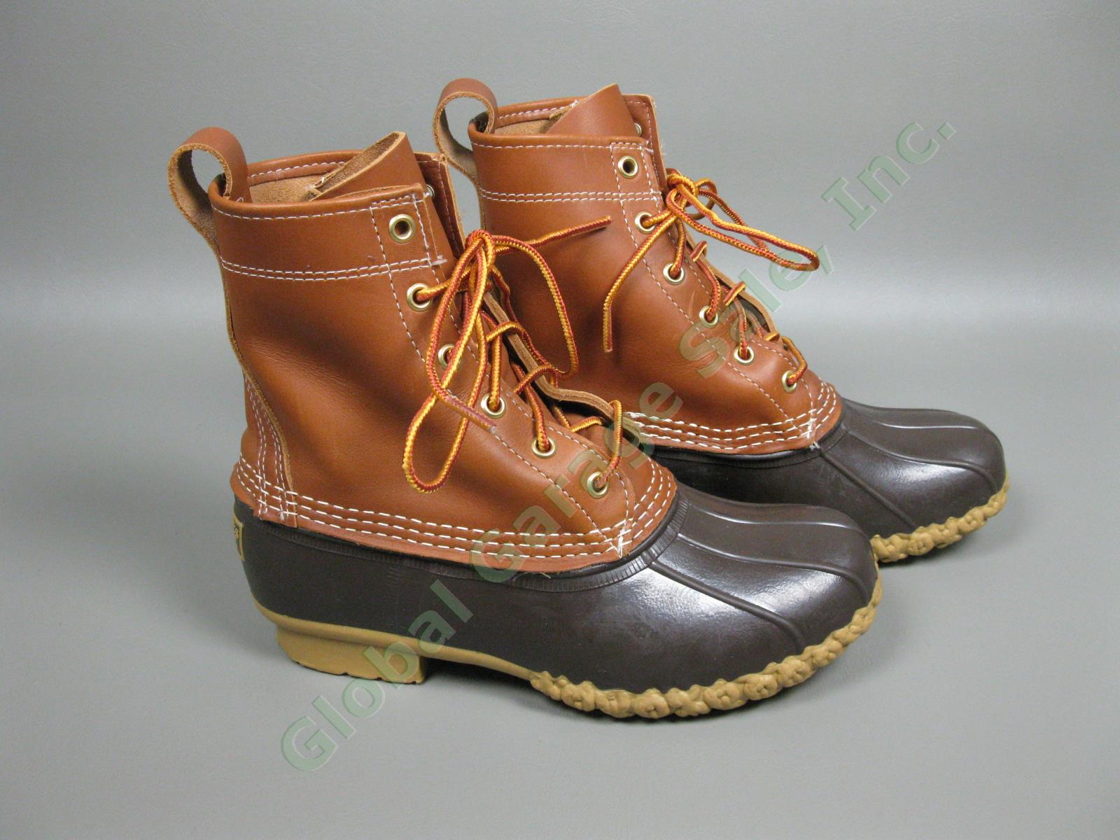 LL Bean Original Leather/Rubber 8" Duck Boots Womens Size 6 USA Made #06009 NR 4