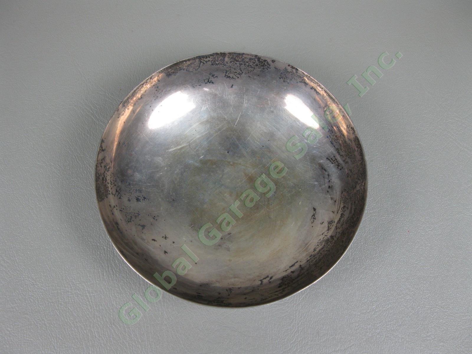 Vintage Mappin & Webb Sterling Silver Trinket Bowl Shallow Bonbon Dish 180gms NR 1