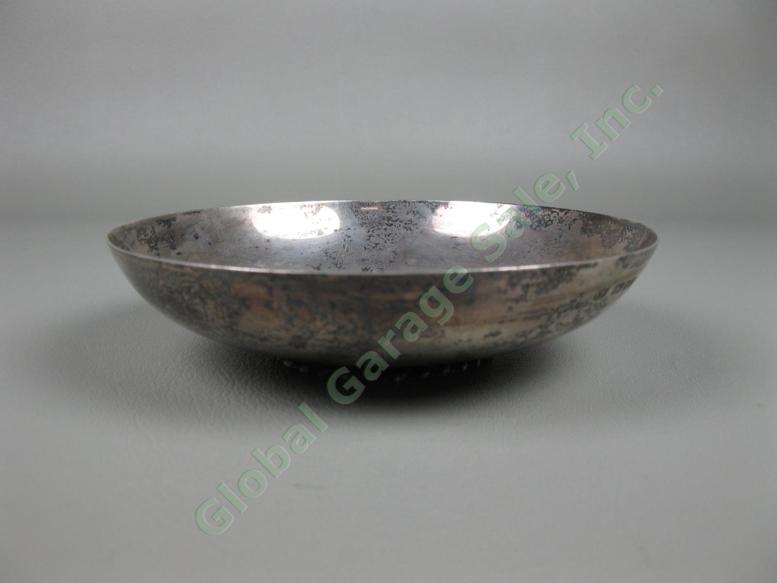 Vintage Mappin & Webb Sterling Silver Trinket Bowl Shallow Bonbon Dish 180gms NR 5