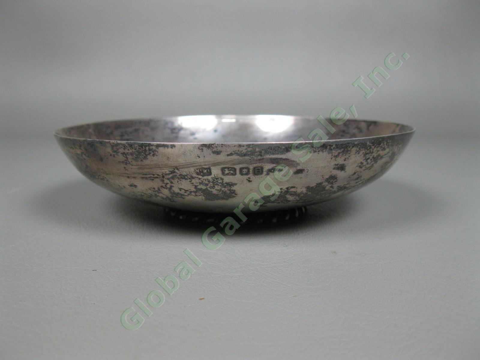 Vintage Mappin & Webb Sterling Silver Trinket Bowl Shallow Bonbon Dish 180gms NR 6