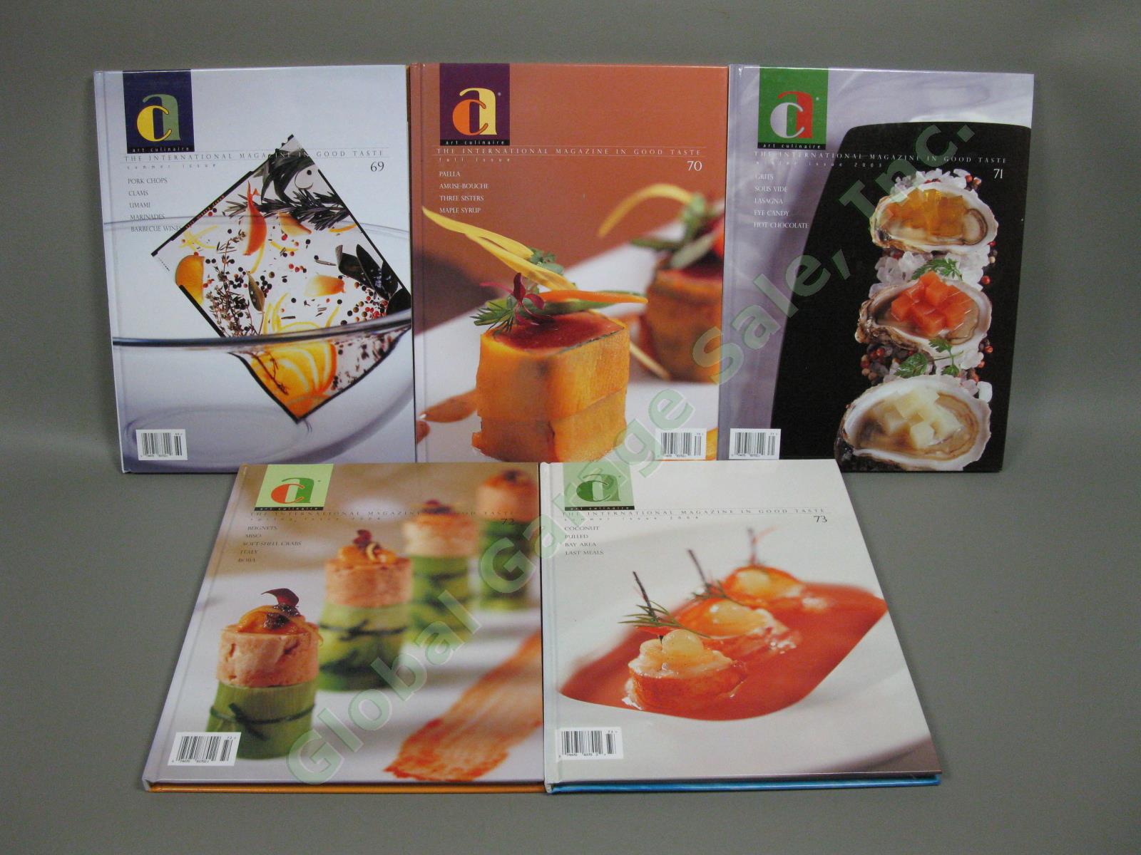 Art Culinaire 2002-2009 International Magazine Collection 31 Issues 64-94 Lot NR 2