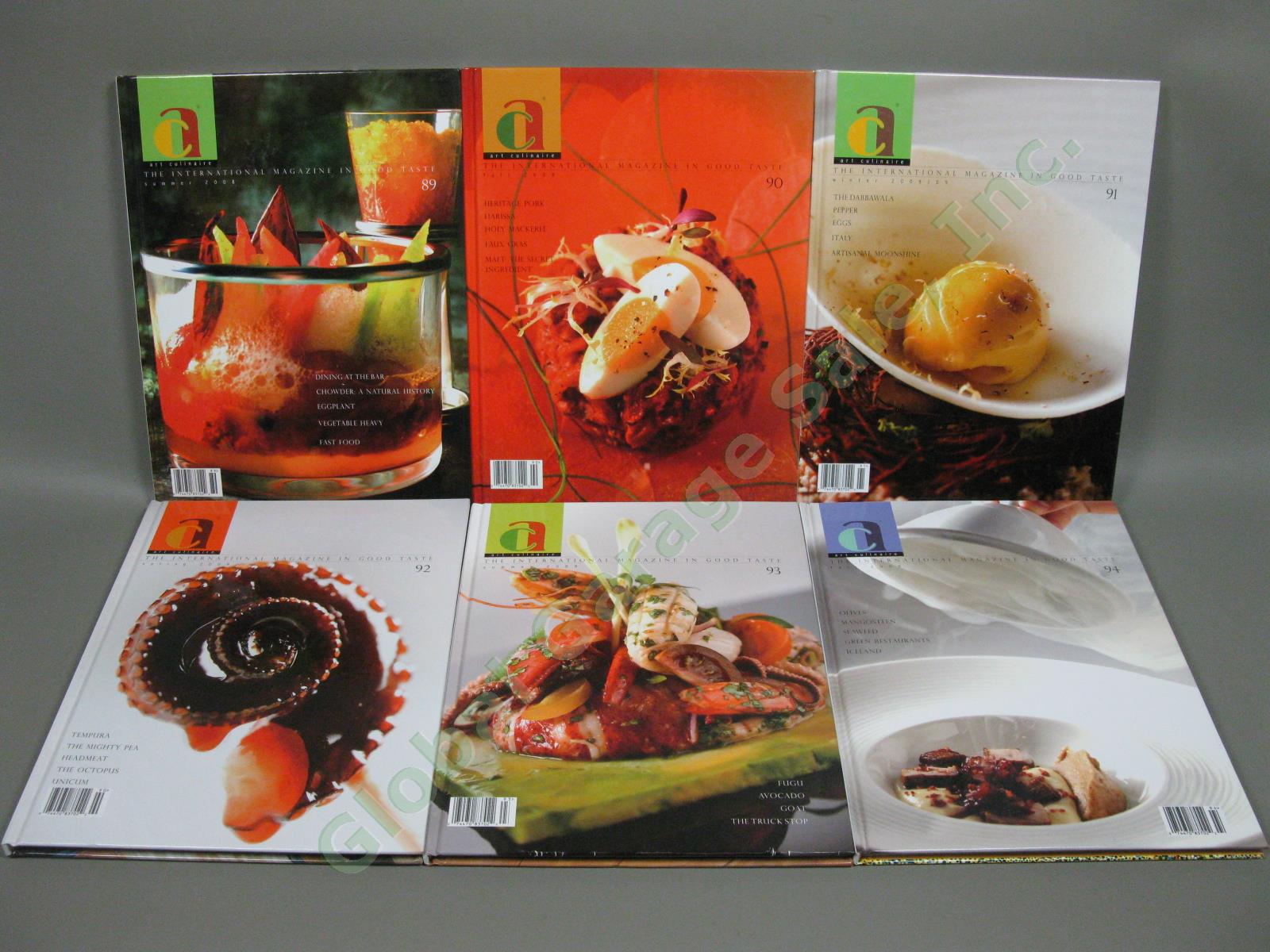 Art Culinaire 2002-2009 International Magazine Collection 31 Issues 64-94 Lot NR 6