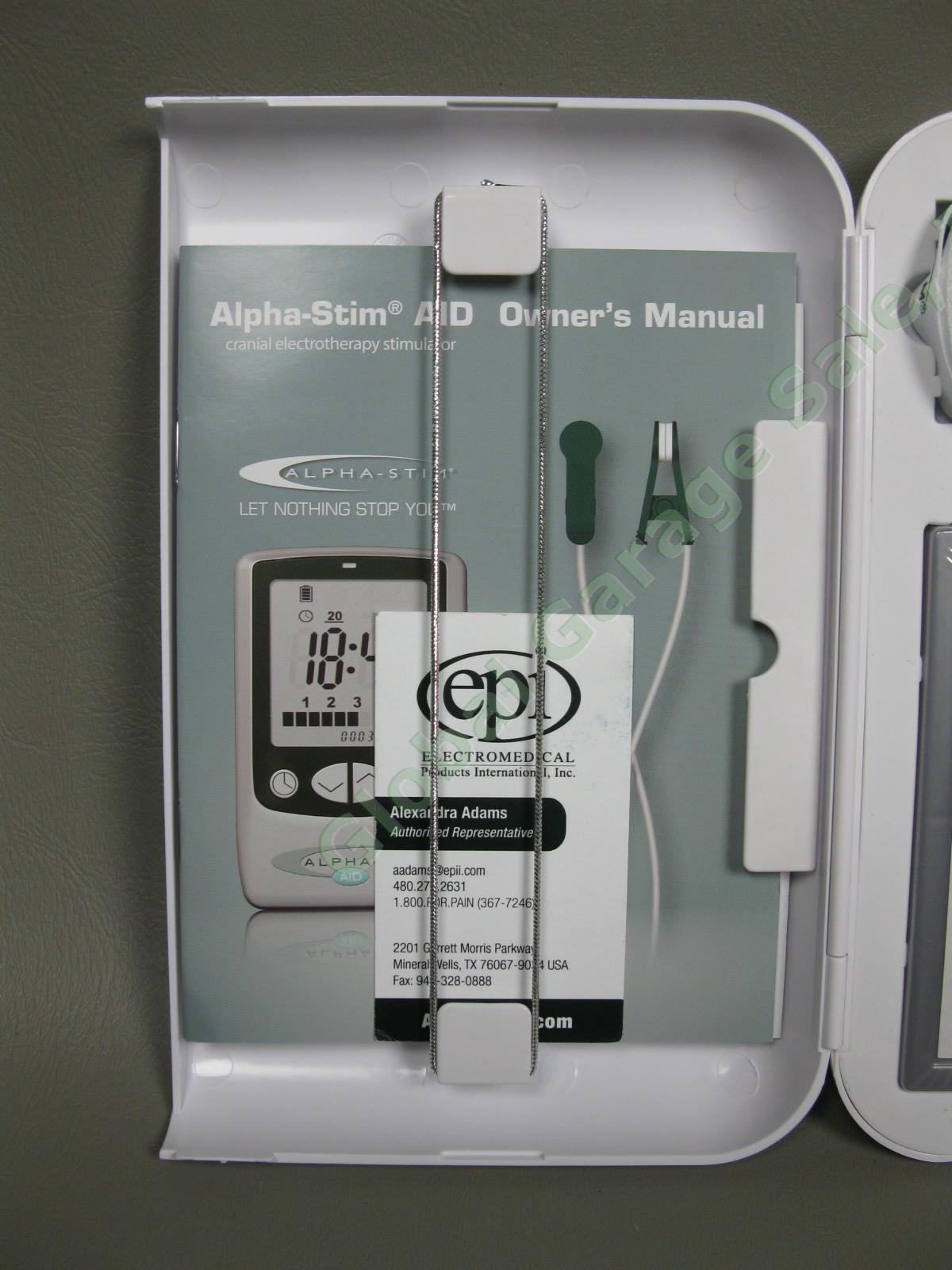 NEW EPI Alpha-Stim AID Cranial Electrotherapy Stimulation Device Anxiety/Insomia 3