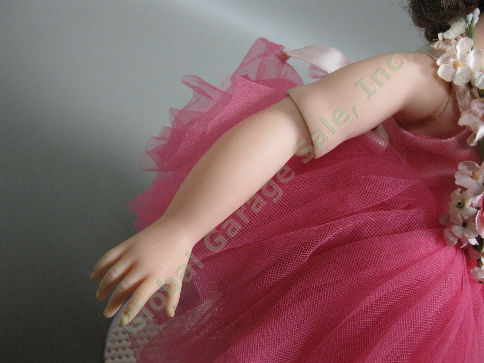 Rare 1950’s Madame Alexander 14.75” Elise Ballerina Doll Pink Tutu Brunette Wig 2