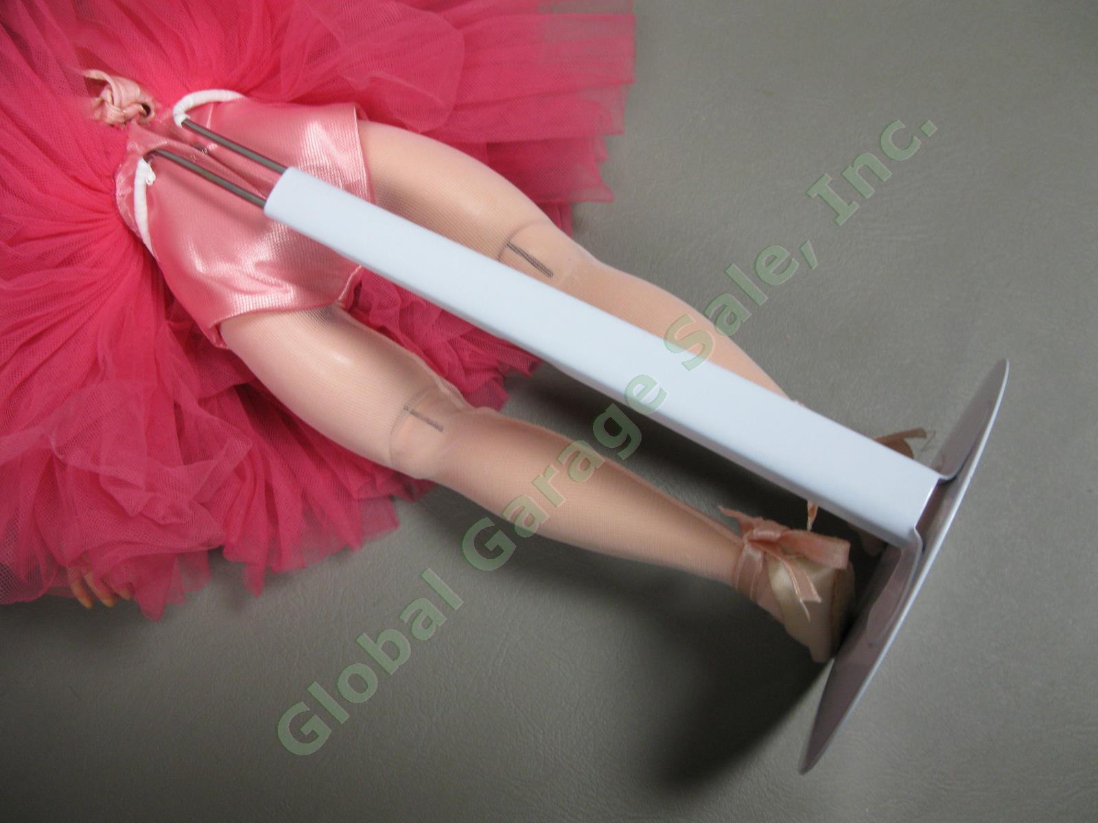 Rare 1950’s Madame Alexander 14.75” Elise Ballerina Doll Pink Tutu Brunette Wig 13