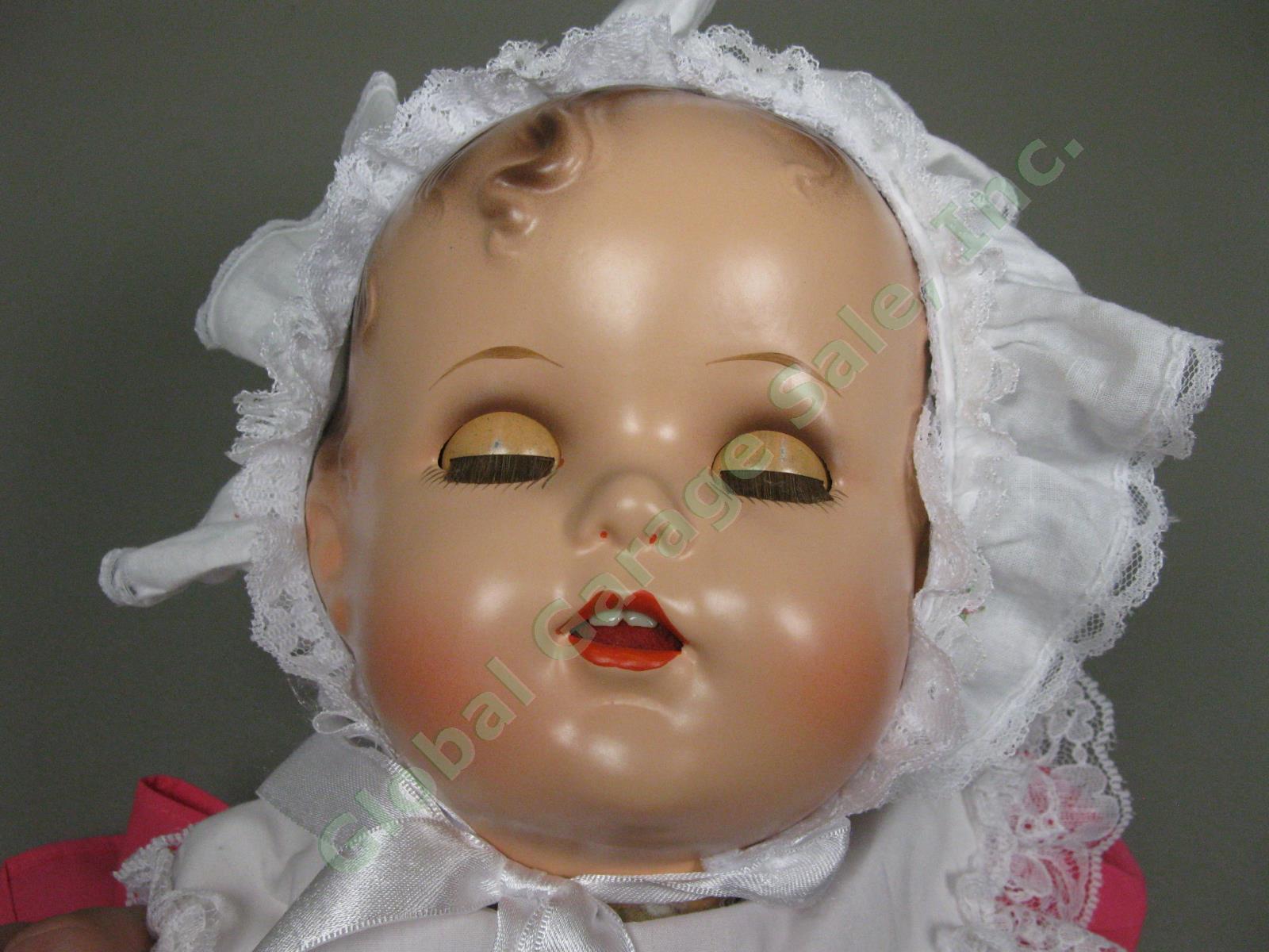 Vtg 1947 Ideal 24” Doll Baby Beautiful Series RARE Blue Sleep Eyes Restored NR 2