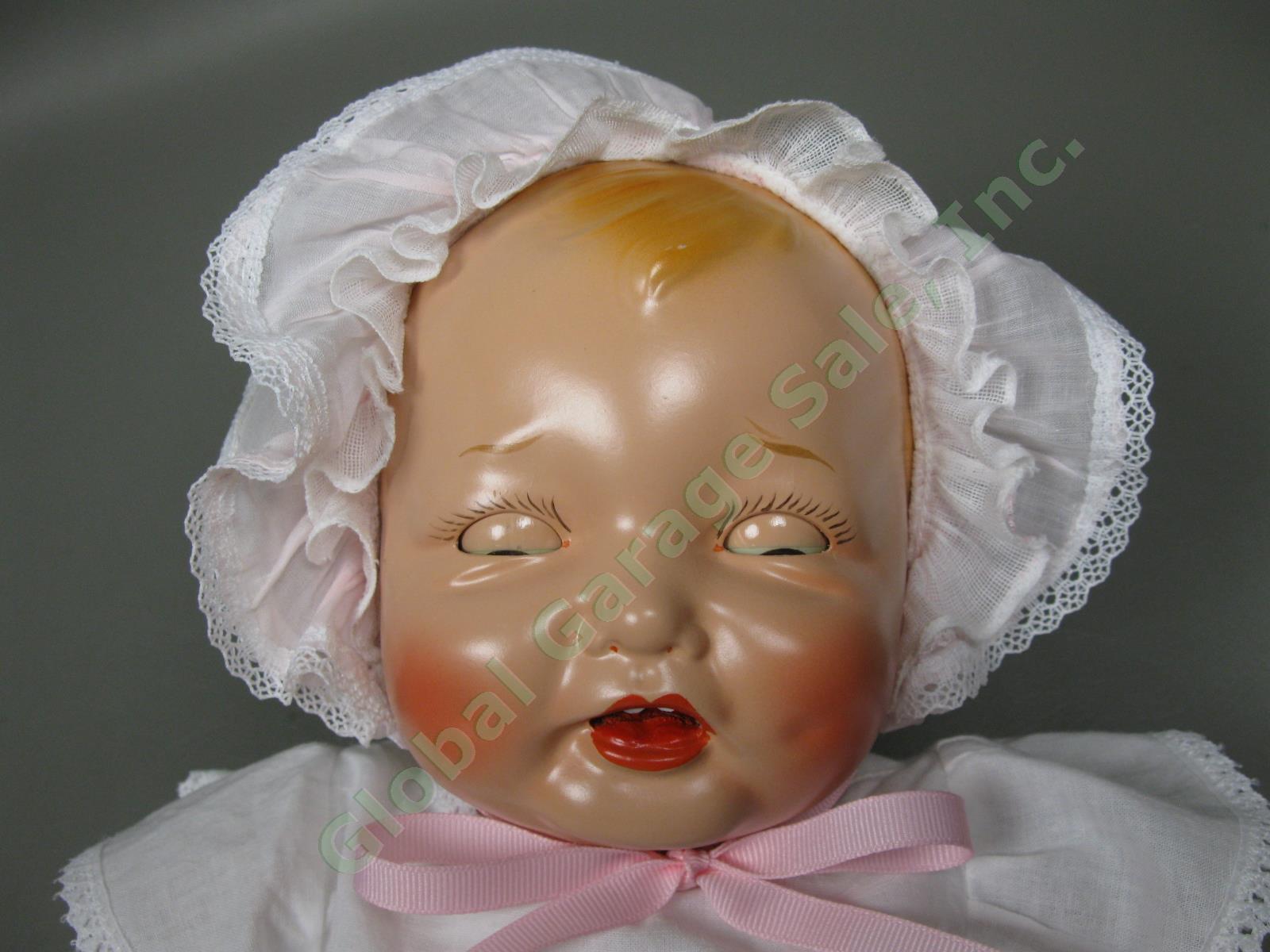 Antique 1924 Effanbee Bubbles 23" Baby Girl Doll Sleep Eyes Composition Cloth NR 3