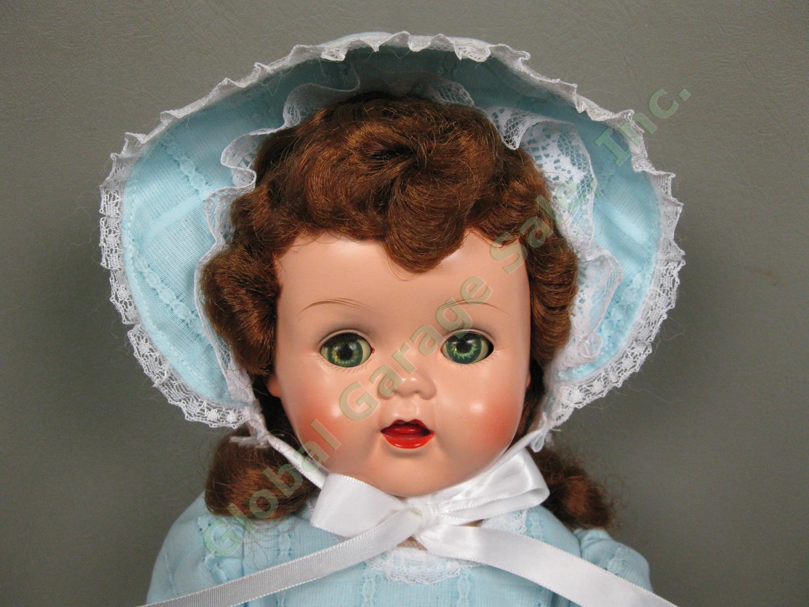 Vintage 1950s Ideal 16” Saucy Walker Doll Sleep Eyes & Crier Original Dress EXC! 1