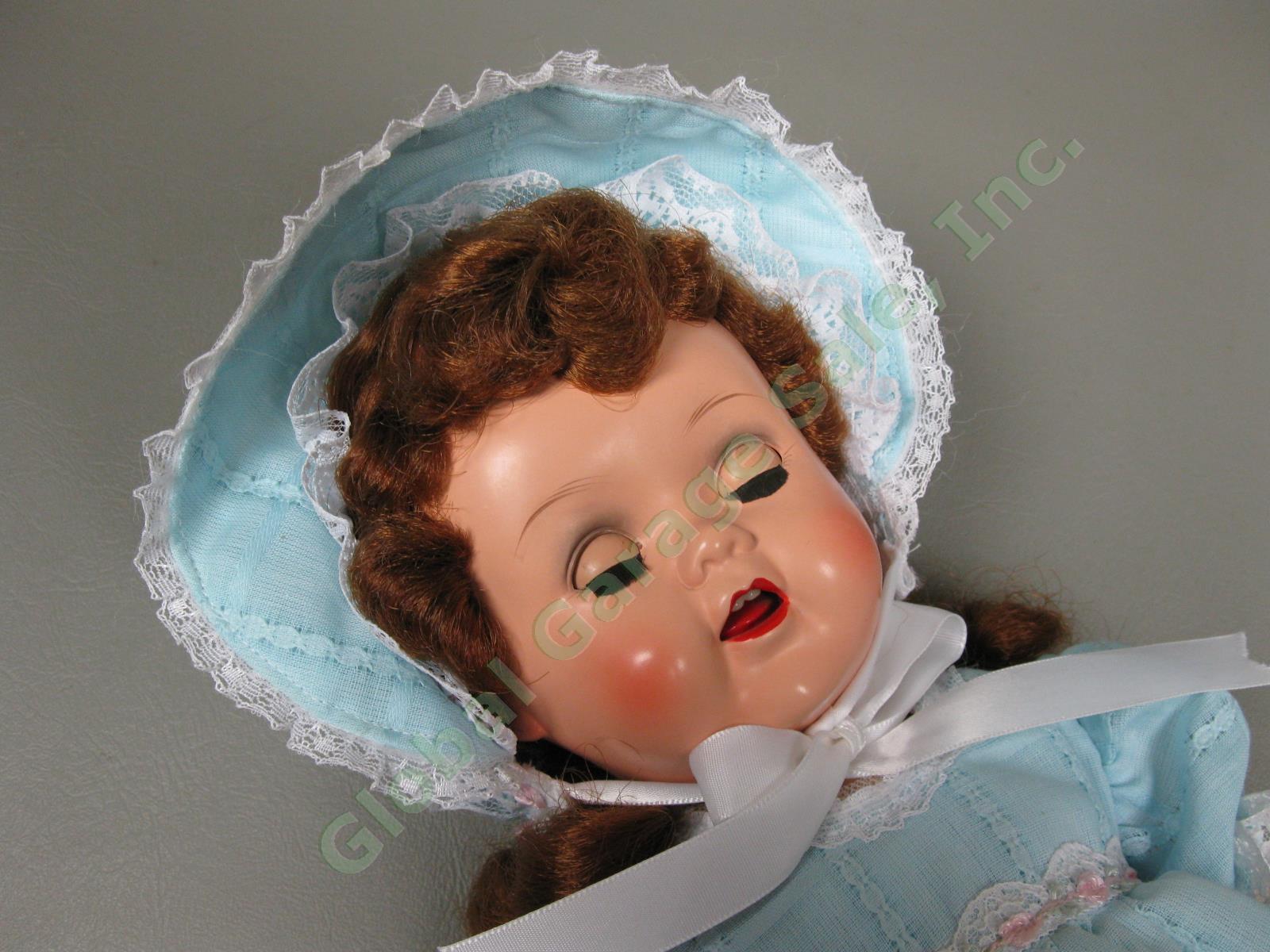 Vintage 1950s Ideal 16” Saucy Walker Doll Sleep Eyes & Crier Original Dress EXC! 2