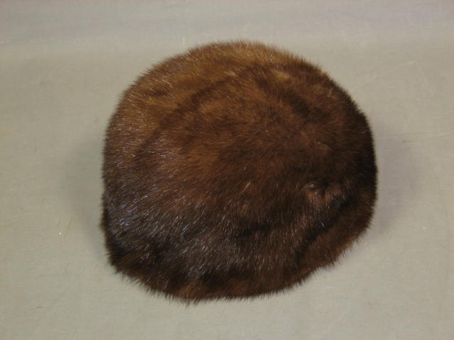 Vintage Christian Dior Mink Fur Stole Hat Fox Beaver + 6