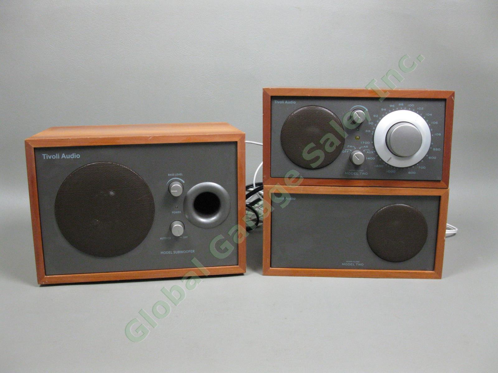 Tivoli Audio Model Two Henry Kloss AM/FM Radio Subwoofer Speakers Tested IWC NR