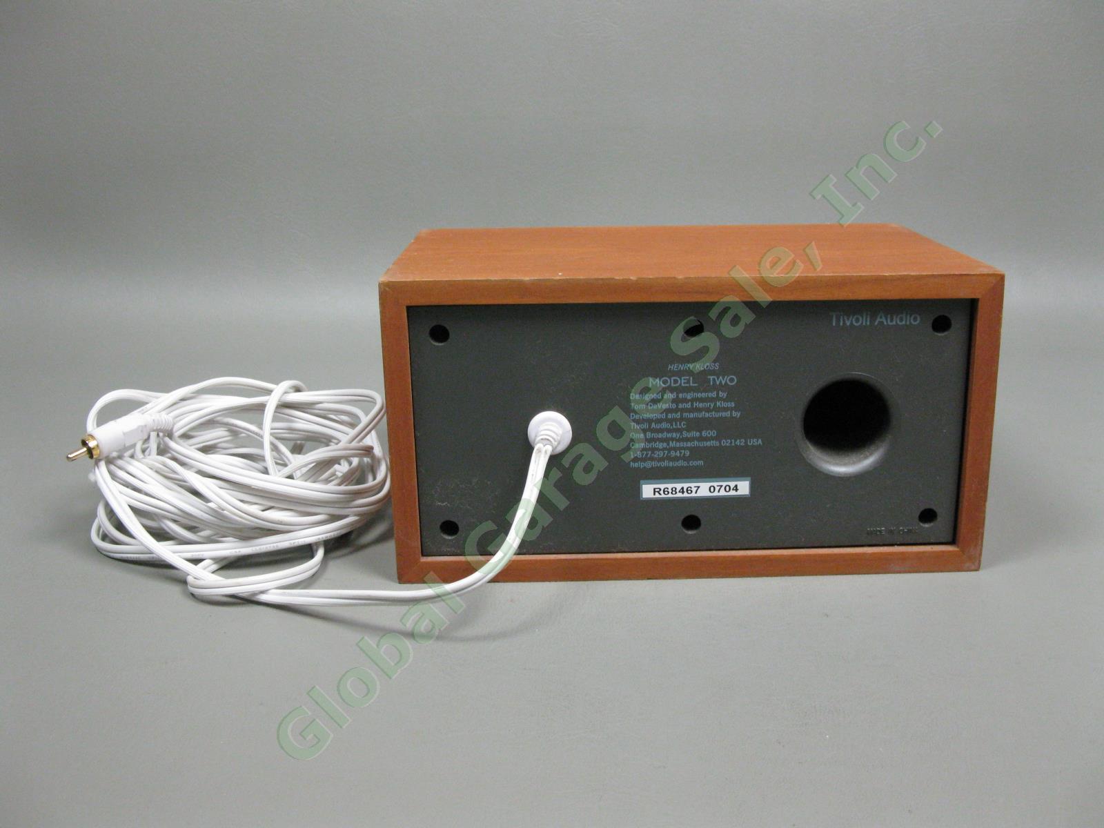 Tivoli Audio Model Two Henry Kloss AM/FM Radio Subwoofer Speakers Tested IWC NR 6