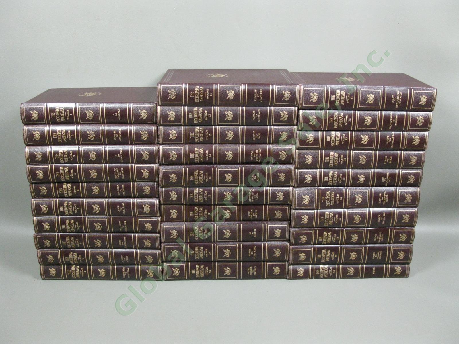 Encyclopedia Americana Complete 30-Volume Set 1953 Illustrated Ed Excellent Cond