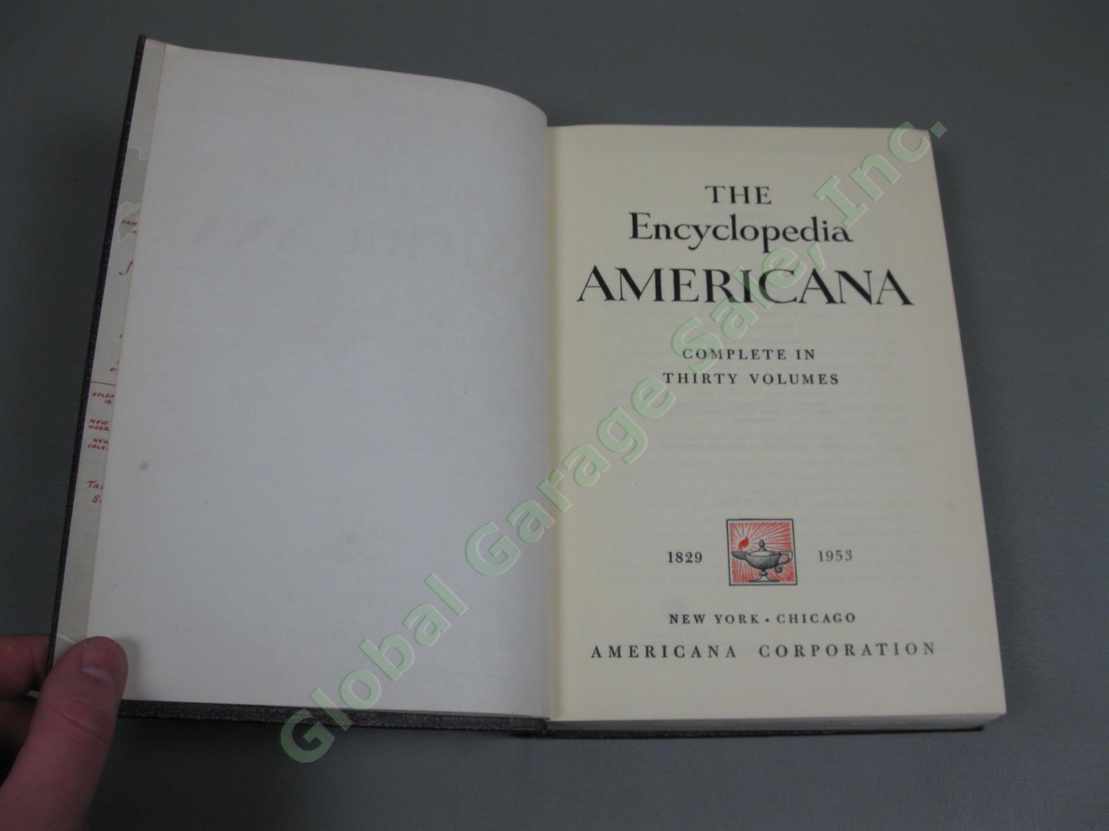 Encyclopedia Americana Complete 30-Volume Set 1953 Illustrated Ed Excellent Cond 3