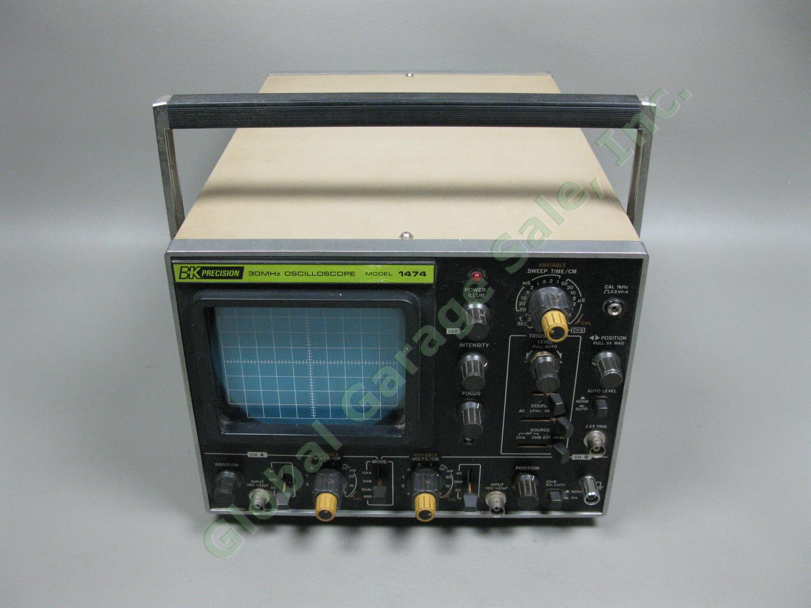 B&K Precision 1474 30MHz Triggered-Sweep Dual-Trace Oscilloscope Tested IWC NR 1