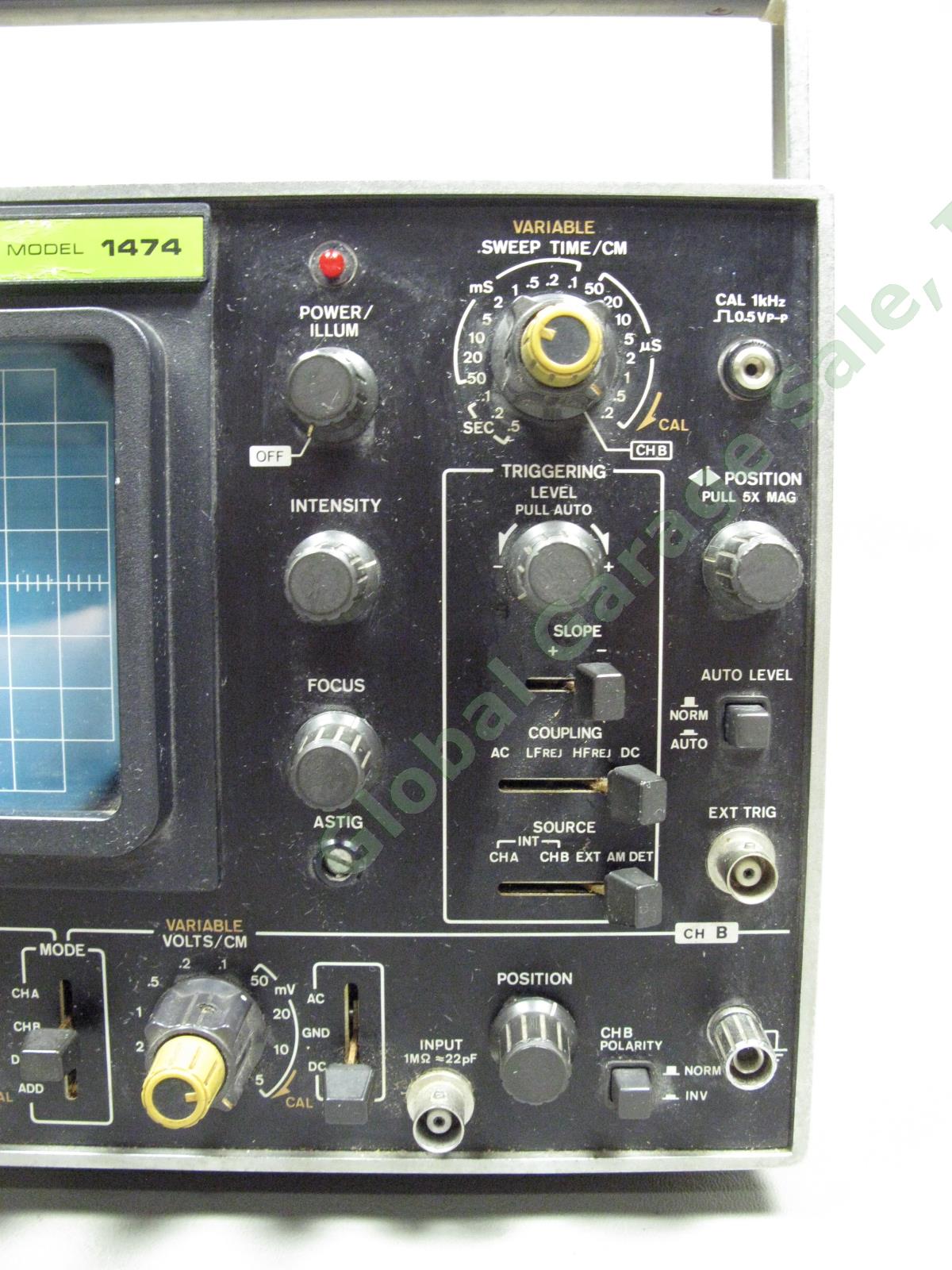 B&K Precision 1474 30MHz Triggered-Sweep Dual-Trace Oscilloscope Tested IWC NR 3