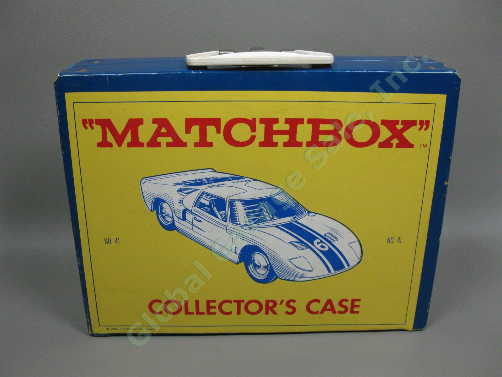44 Vintage 1950s-1960s Lesney Matchbox Moko Toy Car Lot + Carrying Case EXC COND 48