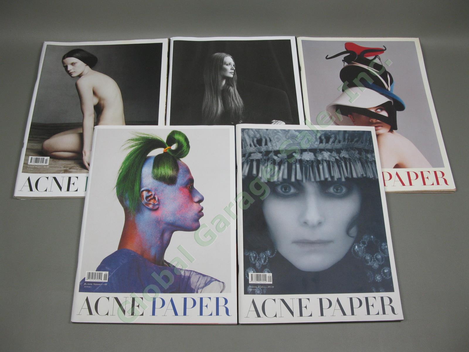 5 Acne Paper Magazines Lot 2007-2010 Issues #4-9 Photography Book Collection NR