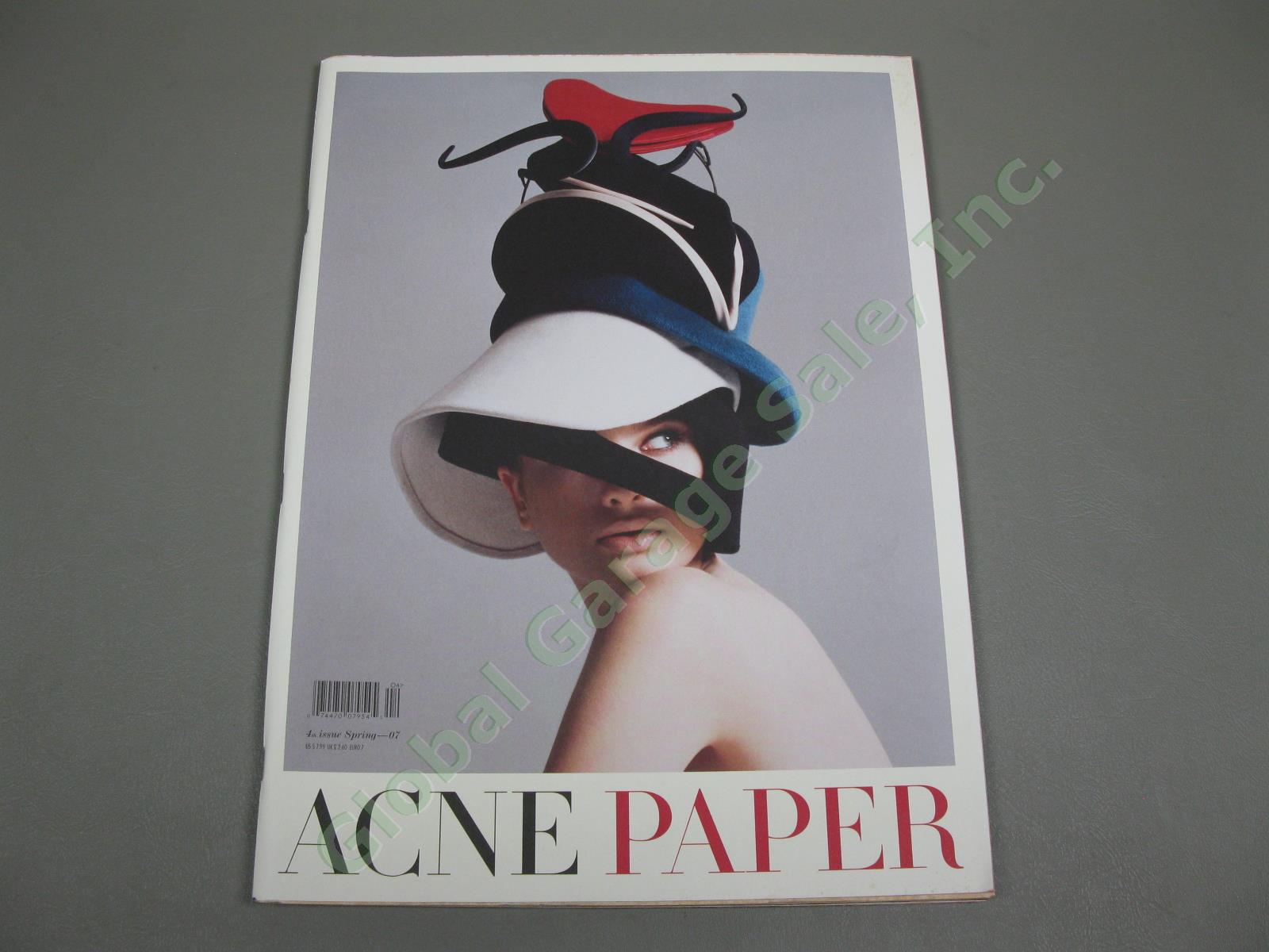 5 Acne Paper Magazines Lot 2007-2010 Issues #4-9 Photography Book Collection NR 1