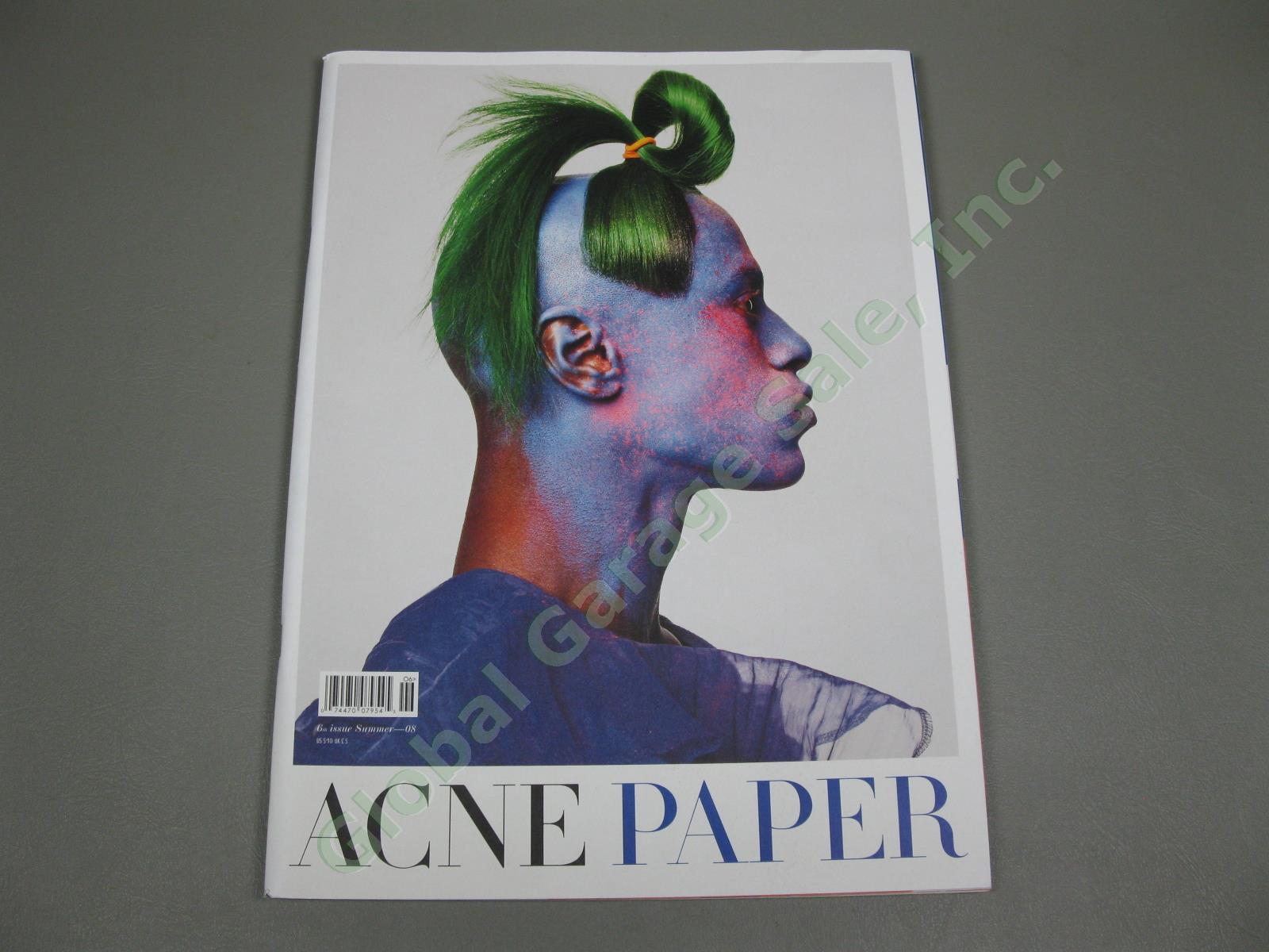 5 Acne Paper Magazines Lot 2007-2010 Issues #4-9 Photography Book Collection NR 9