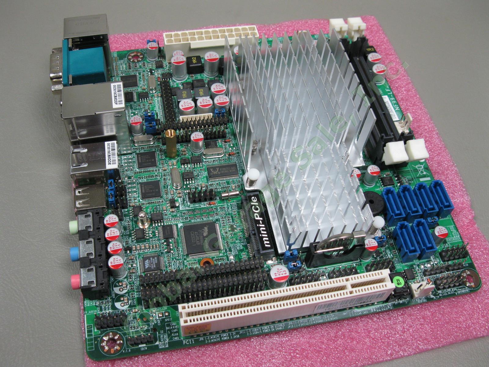 Jetway NF99FL-525 Intel Atom D525 Fanless 1.8GHz Networking Mini-ITX Motherboard 2