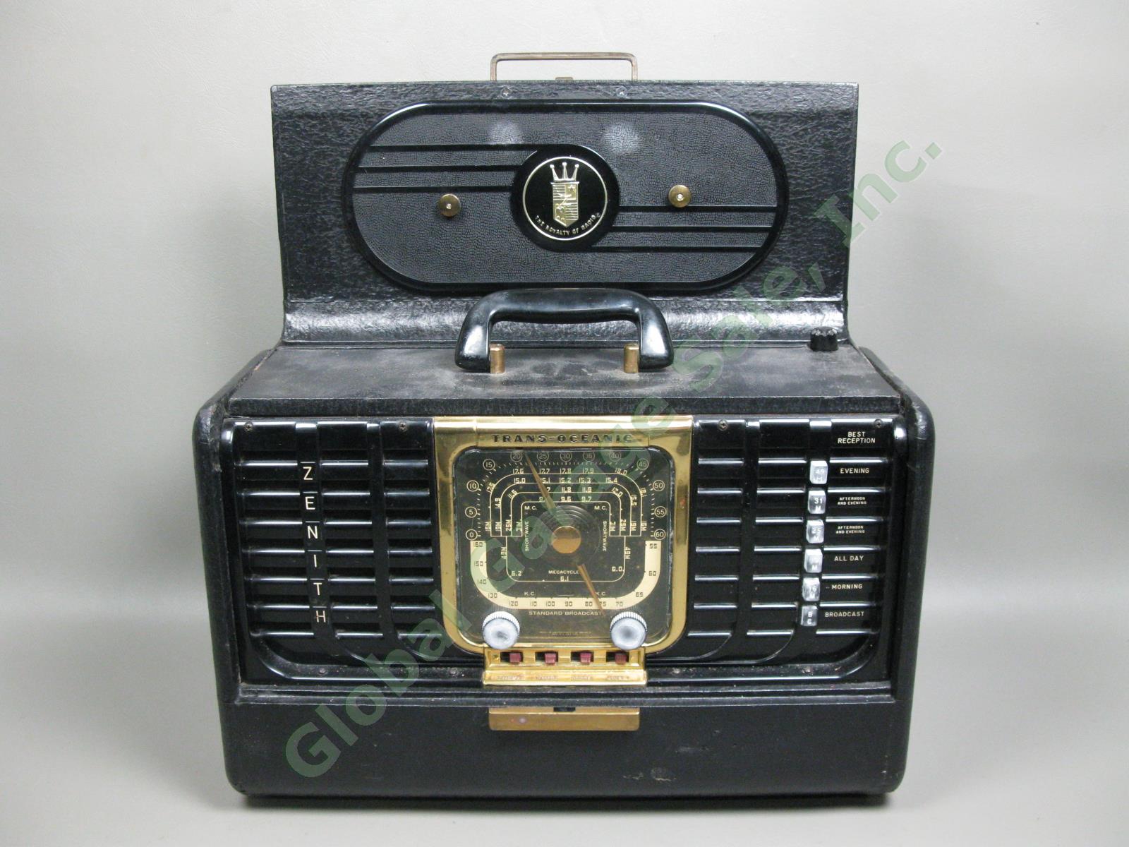 Vtg 1950s Zenith Trans-Oceanic Model G500 Shortwave AM Tube Radio 5G40-Chassis