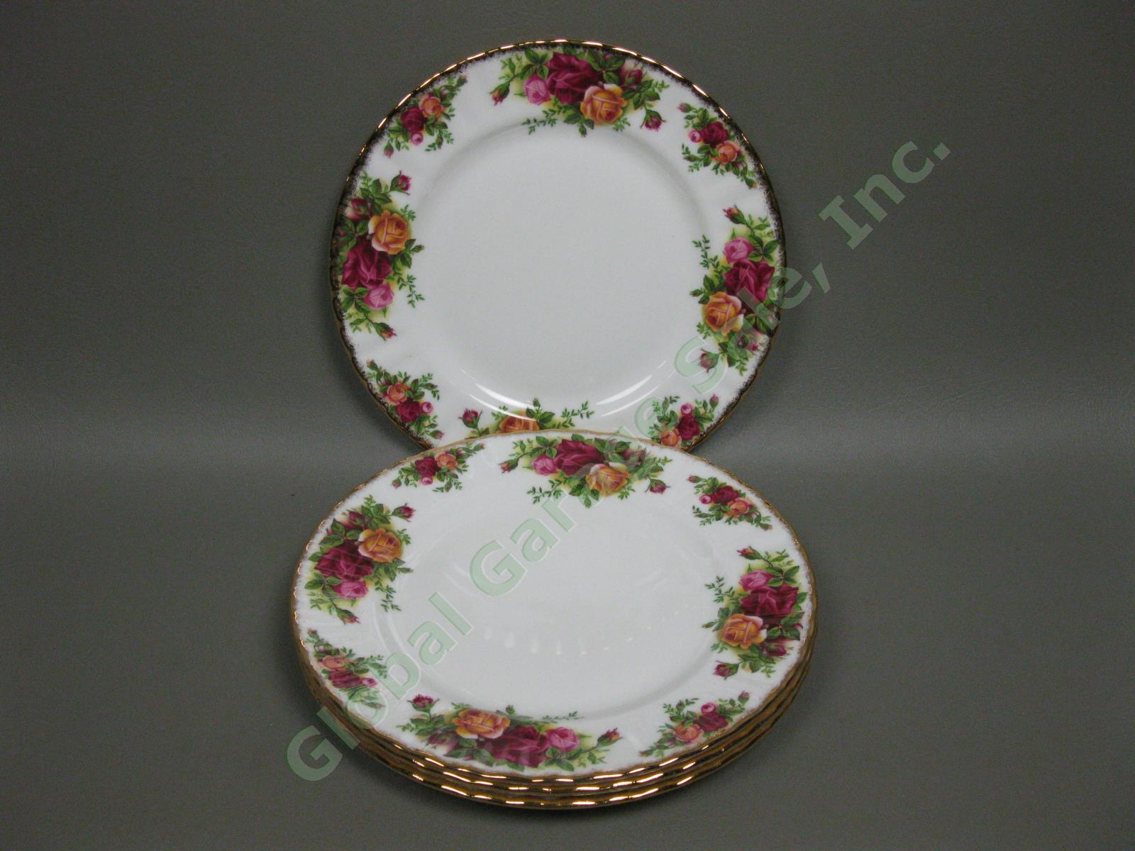 4 Royal Albert Old Country Roses Place Settings Serving Bowl Platter Plate Set 5