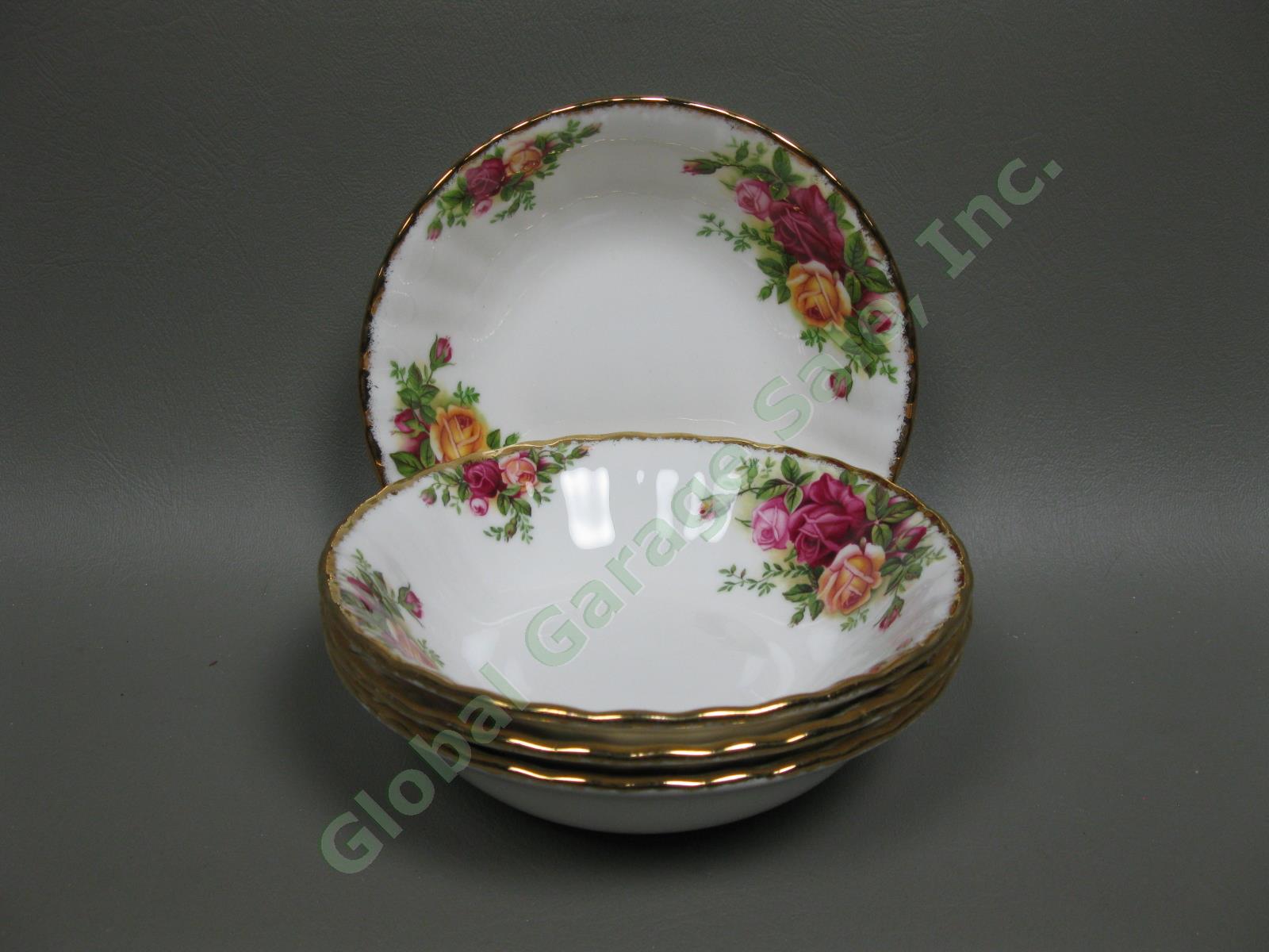 4 Royal Albert Old Country Roses Place Settings Serving Bowl Platter Plate Set 7