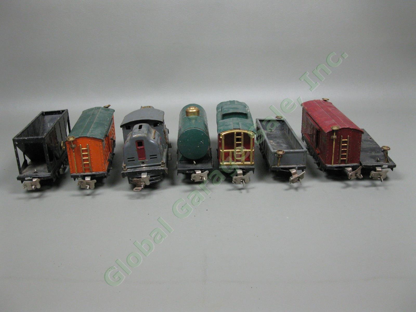 Antique 1920s-1930s Lionel Lines O Gauge Model Train Set #803 804 805 806 807 NR 4