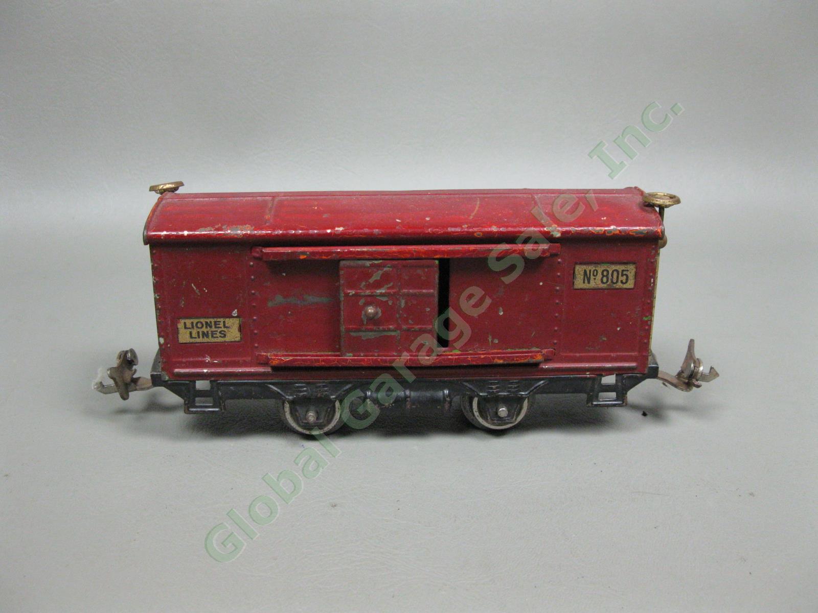 Antique 1920s-1930s Lionel Lines O Gauge Model Train Set #803 804 805 806 807 NR 10