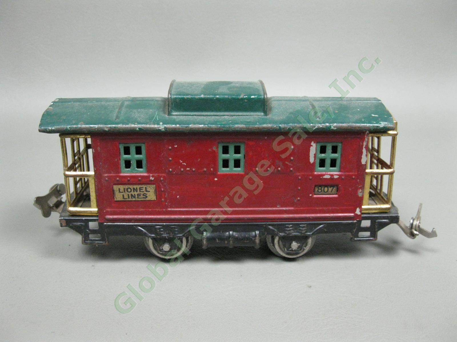 Antique 1920s-1930s Lionel Lines O Gauge Model Train Set #803 804 805 806 807 NR 13