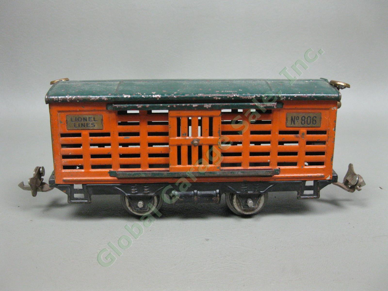 Antique 1920s-1930s Lionel Lines O Gauge Model Train Set #803 804 805 806 807 NR 16