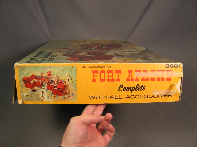 Vintage Marx Fort Apache Play Set Playset Pieces W/ Box 1