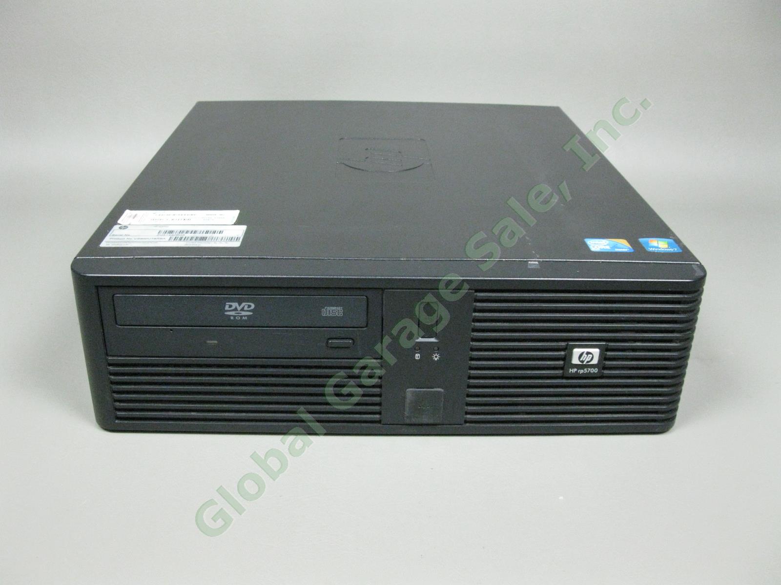 HP RP5700 Desktop Computer Intel E7400 2.80GHz 8GB RAM 230GB HDD Windows 7 Pro