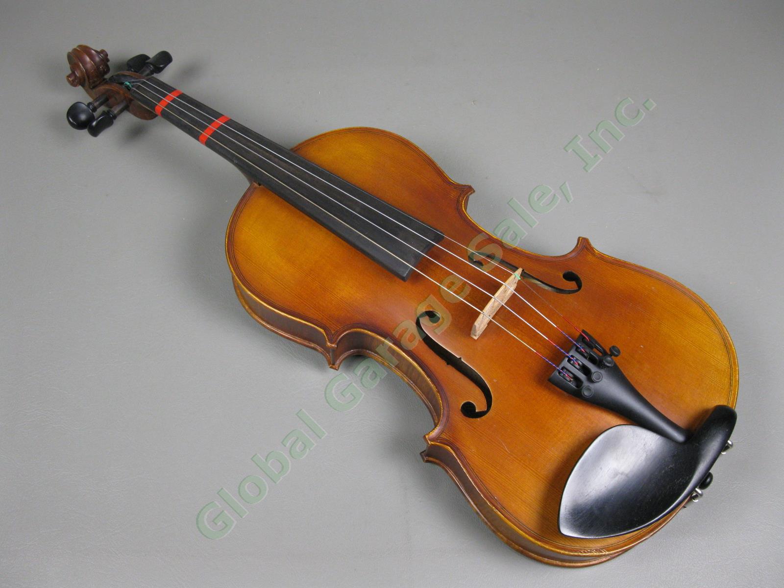 John Juzek Model #100 4/4 Full-Size Violin Outfit With Bow + Hard Case EXC COND! 2