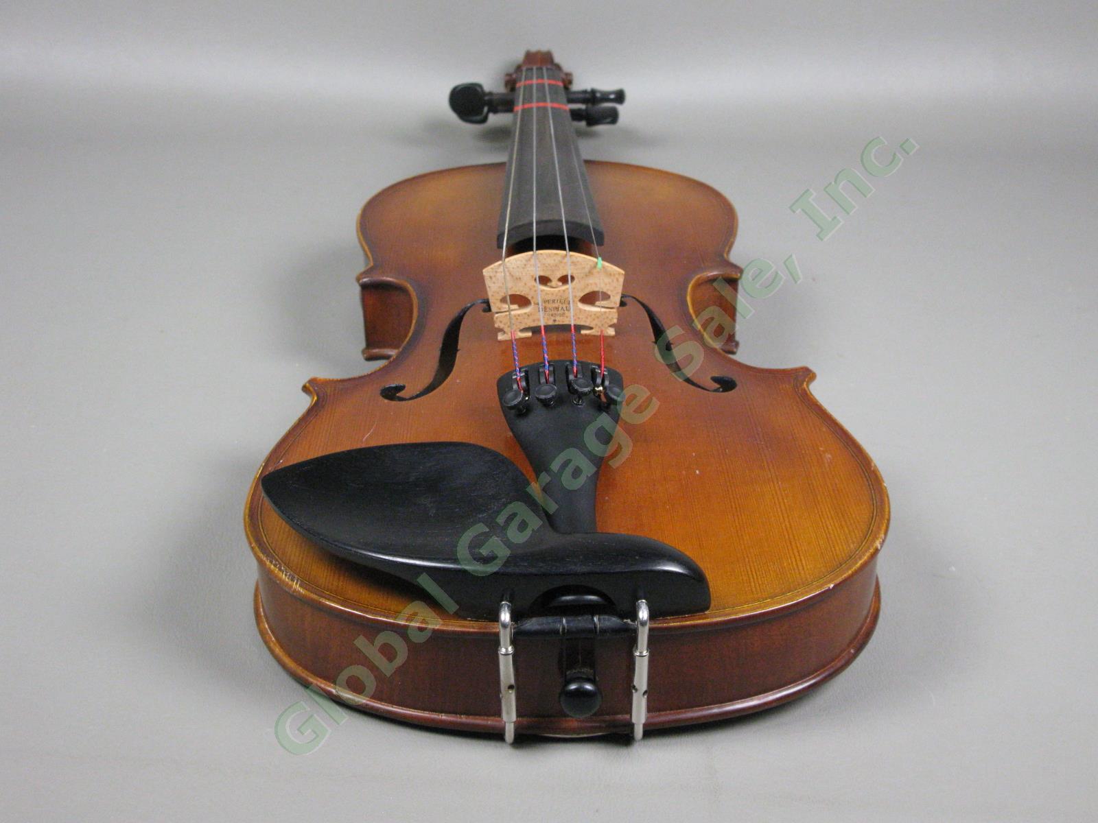 John Juzek Model #100 4/4 Full-Size Violin Outfit With Bow + Hard Case EXC COND! 3
