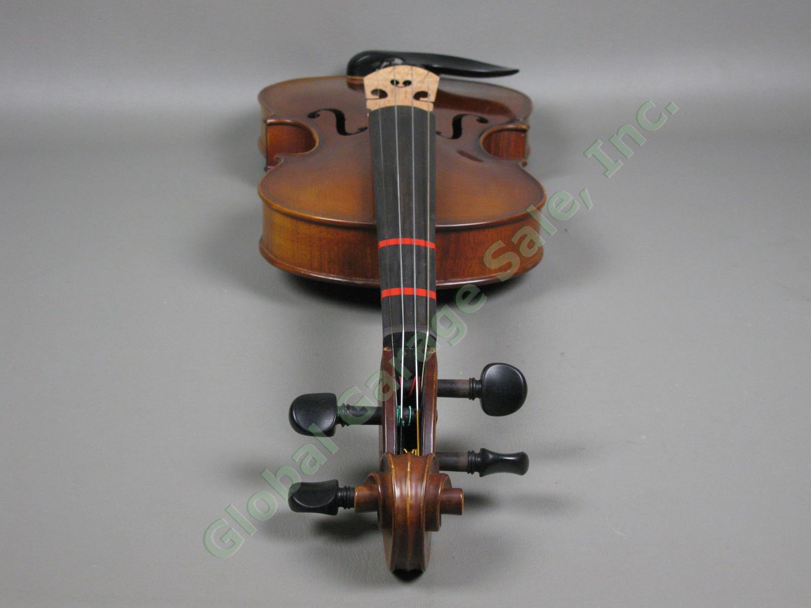 John Juzek Model #100 4/4 Full-Size Violin Outfit With Bow + Hard Case EXC COND! 4