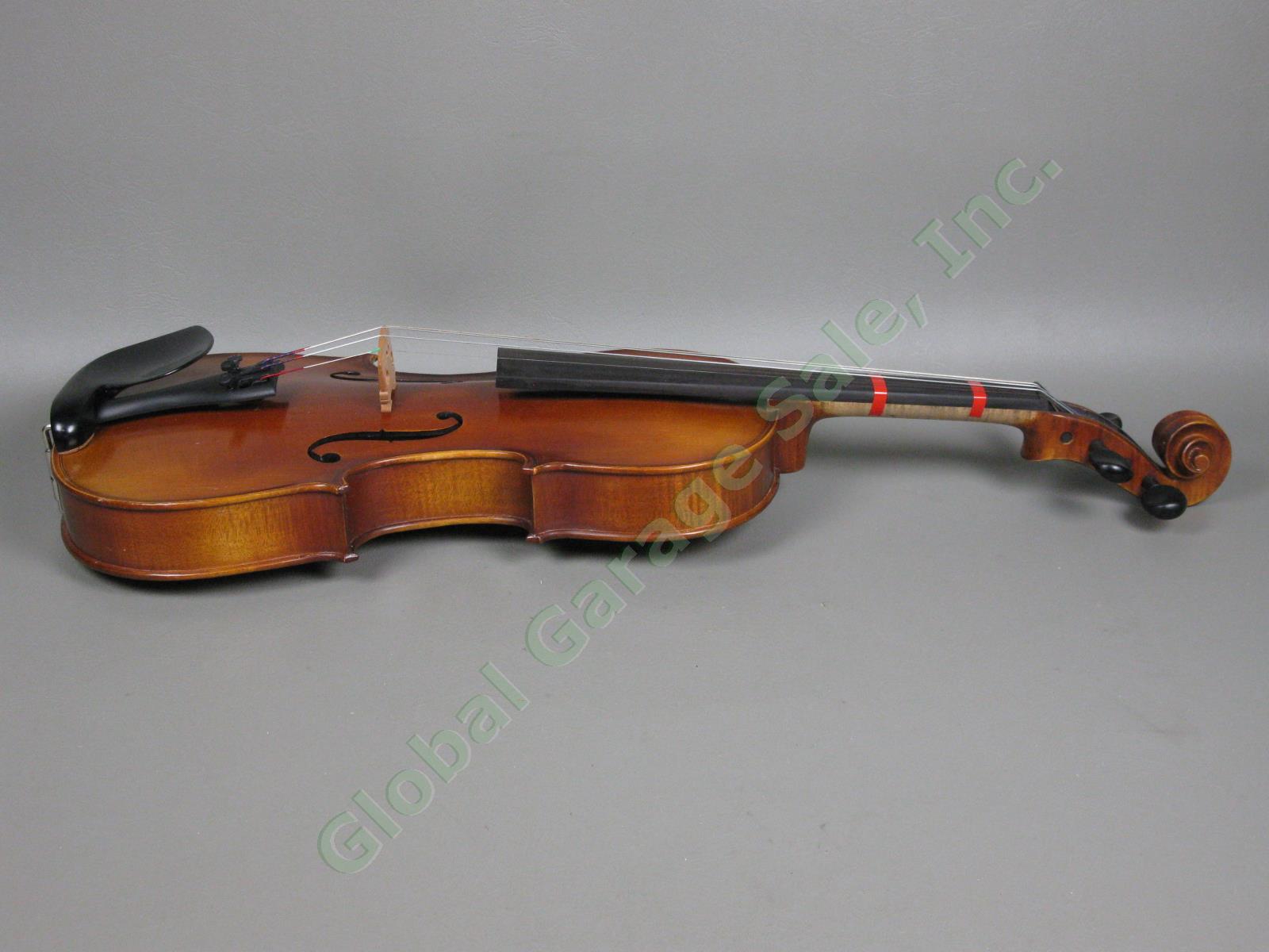 John Juzek Model #100 4/4 Full-Size Violin Outfit With Bow + Hard Case EXC COND! 5