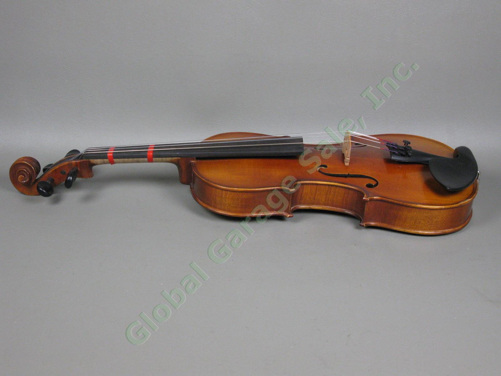 John Juzek Model #100 4/4 Full-Size Violin Outfit With Bow + Hard Case EXC COND! 6