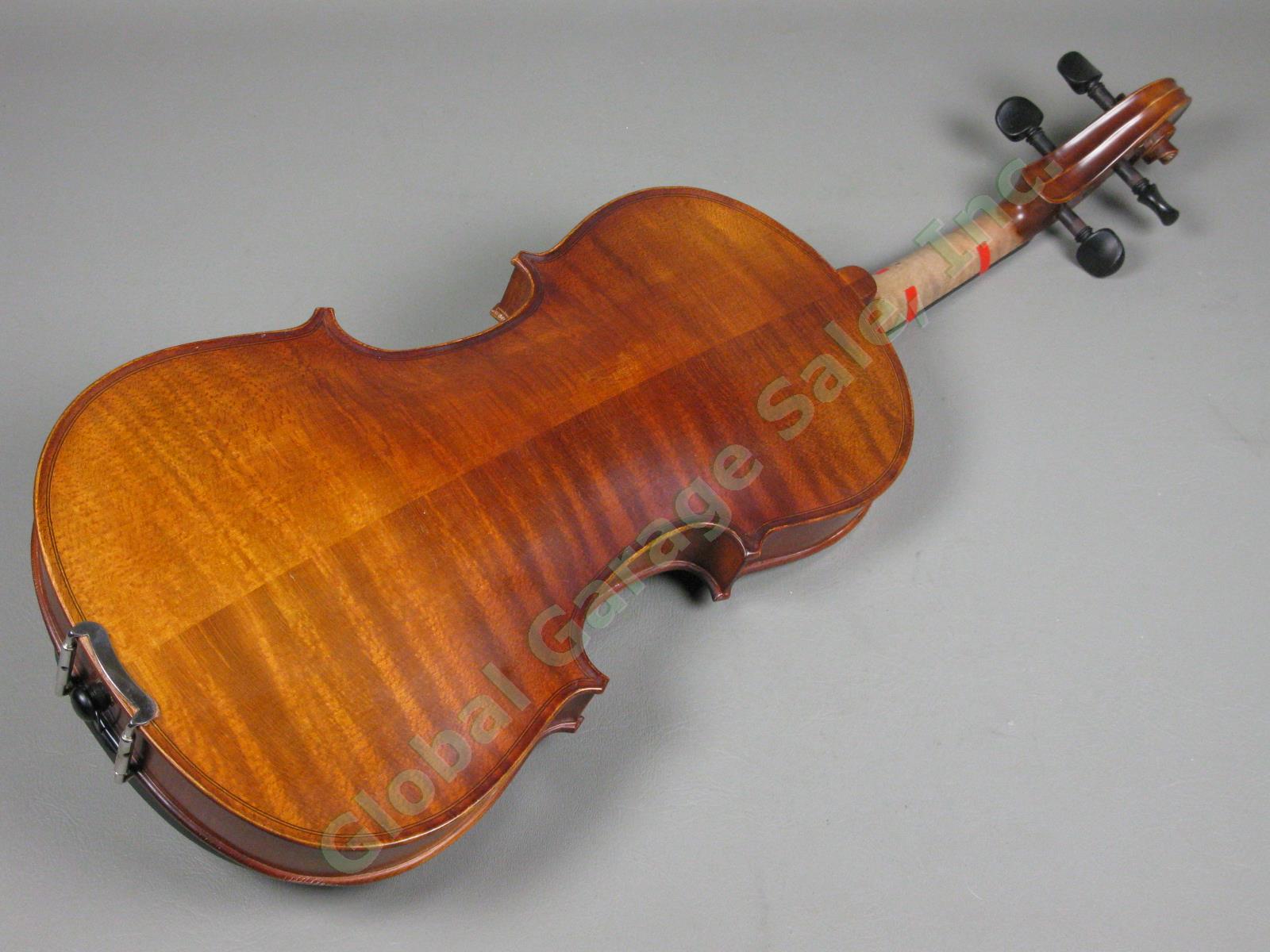 John Juzek Model #100 4/4 Full-Size Violin Outfit With Bow + Hard Case EXC COND! 10