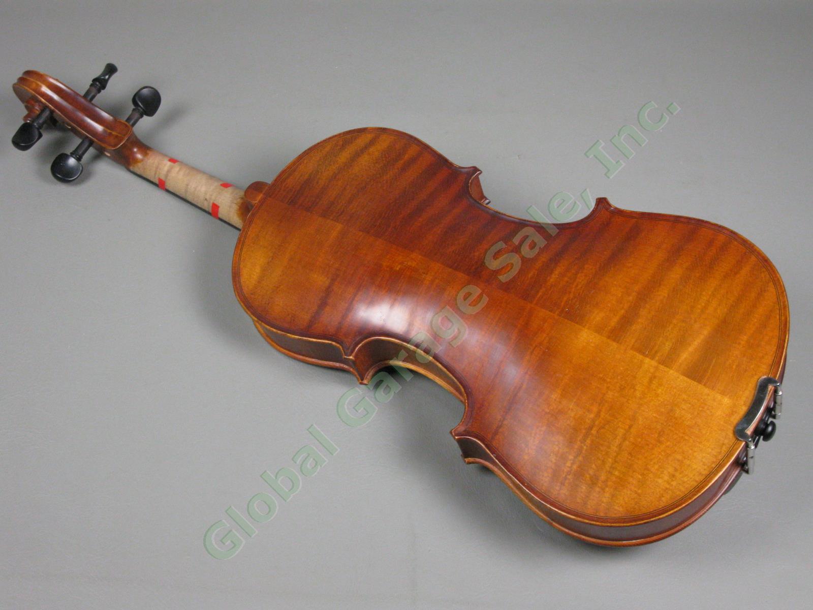 John Juzek Model #100 4/4 Full-Size Violin Outfit With Bow + Hard Case EXC COND! 11