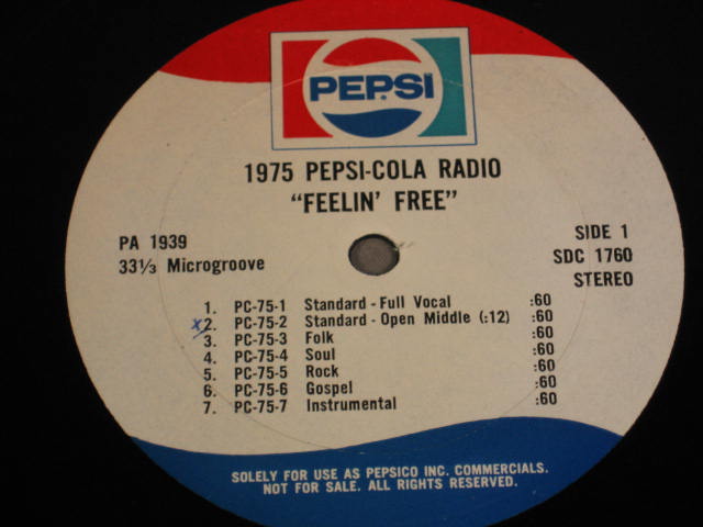 Vintage Pepsi Cola Mountain Dew Radio Promo LP Records 7