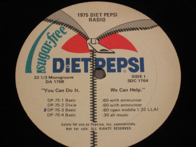 Vintage Pepsi Cola Mountain Dew Radio Promo LP Records 9