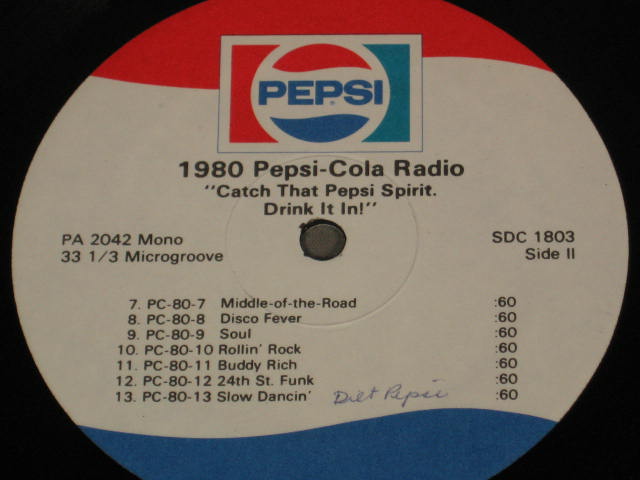Vintage Pepsi Cola Mountain Dew Radio Promo LP Records 13