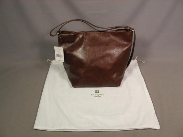 NWT Kate Spade Clover Tobacco Leather Handbag Purse Bag
